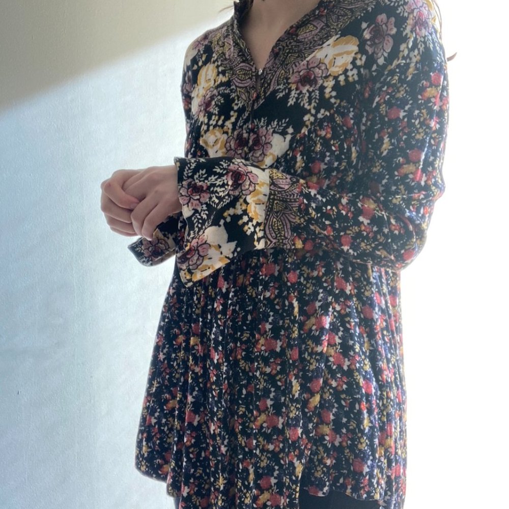 Free People floral print tunic, soft and flowy